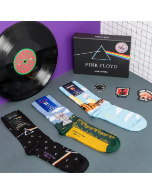 Coffret Chaussettes Musique : Pink Floyd. Coffret cadeau par Sock Affairs