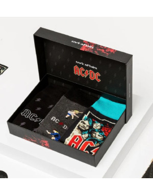 Coffret Chaussettes Musique AC/DC. Coffret par Sock Affairs