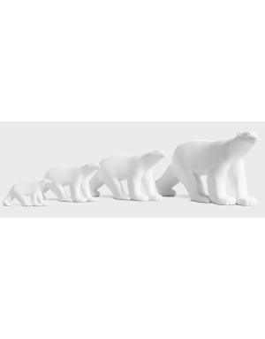 Sculpture ours blanc Pompon, Artémus éditions. Reproduction fidèle