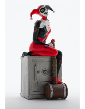 Tirelire Harley Quinn sur son coffre, DC Comics